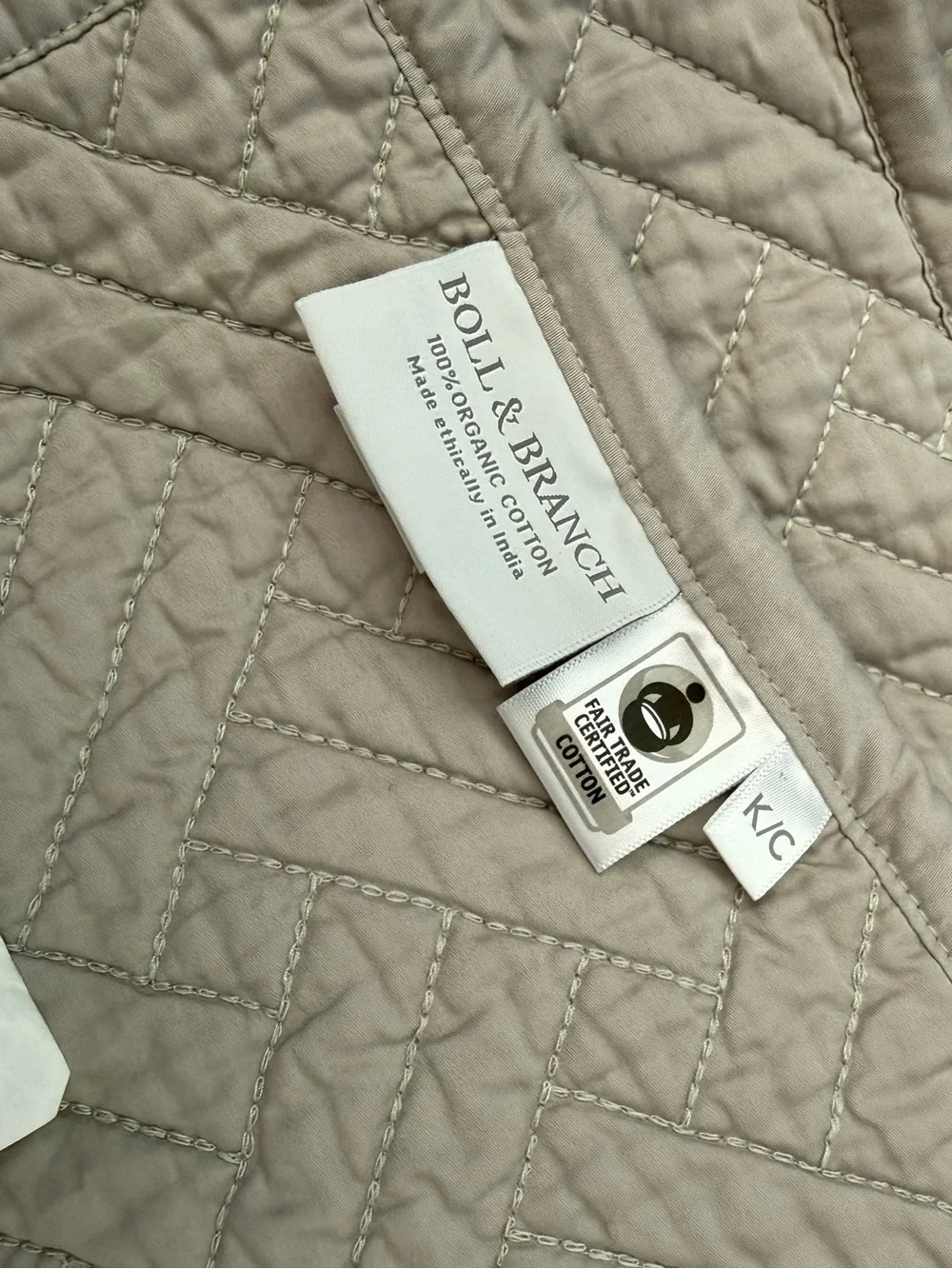Boll & Branch - Signature Basketweave Quilt and Quilted Shams (King Size)